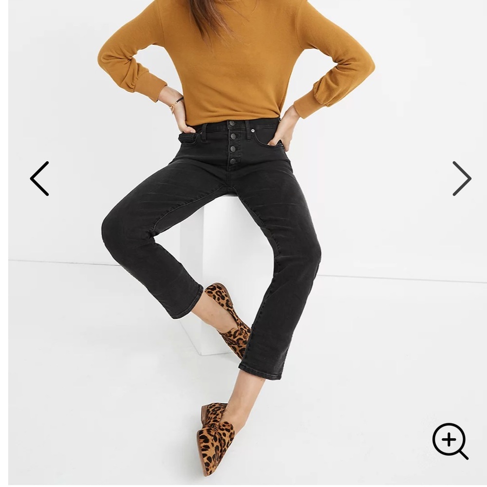 Madewell Stovepipe Jeans Button-Front